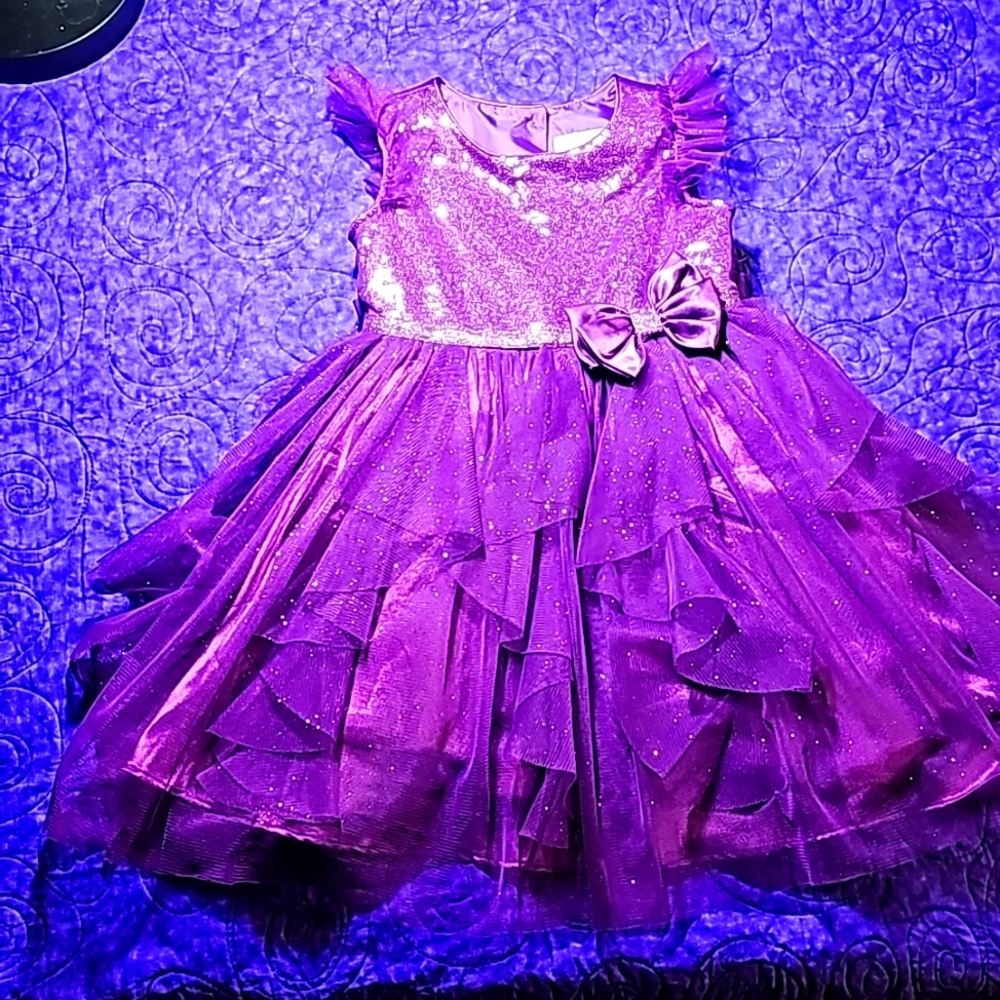 Purple Sparkly Party Dress